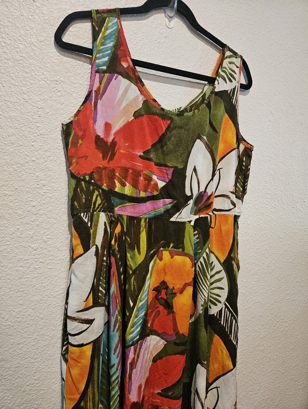 Jams World Maxi Pleated Dress Tarragon Floral Pattern Size M - Picture 3 of 10